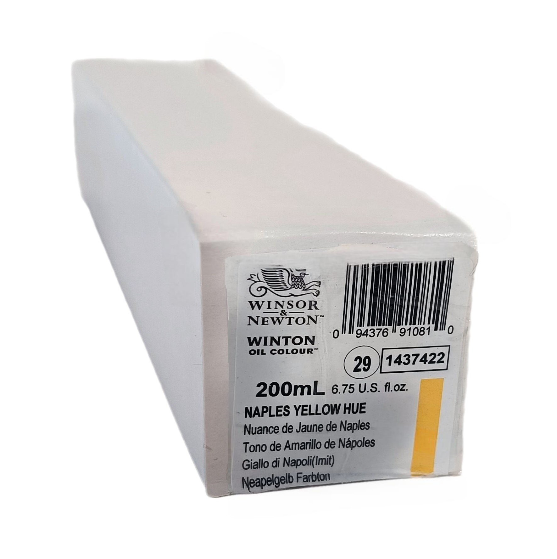 Winsor & Newton SERIE WINTON, Tono Amarillo de Napoles / Yellow Napples Hue No.422,  color fino al oleo en tubo de 200 ml, 1 pza