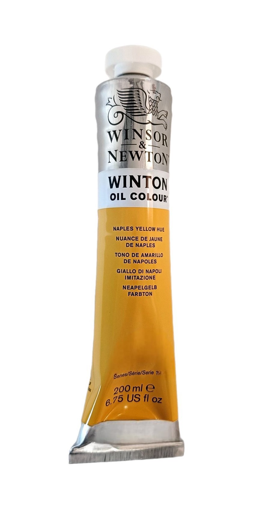 Winsor & Newton SERIE WINTON, Tono Amarillo de Napoles / Yellow Napples Hue No.422,  color fino al oleo en tubo de 200 ml, 1 pza