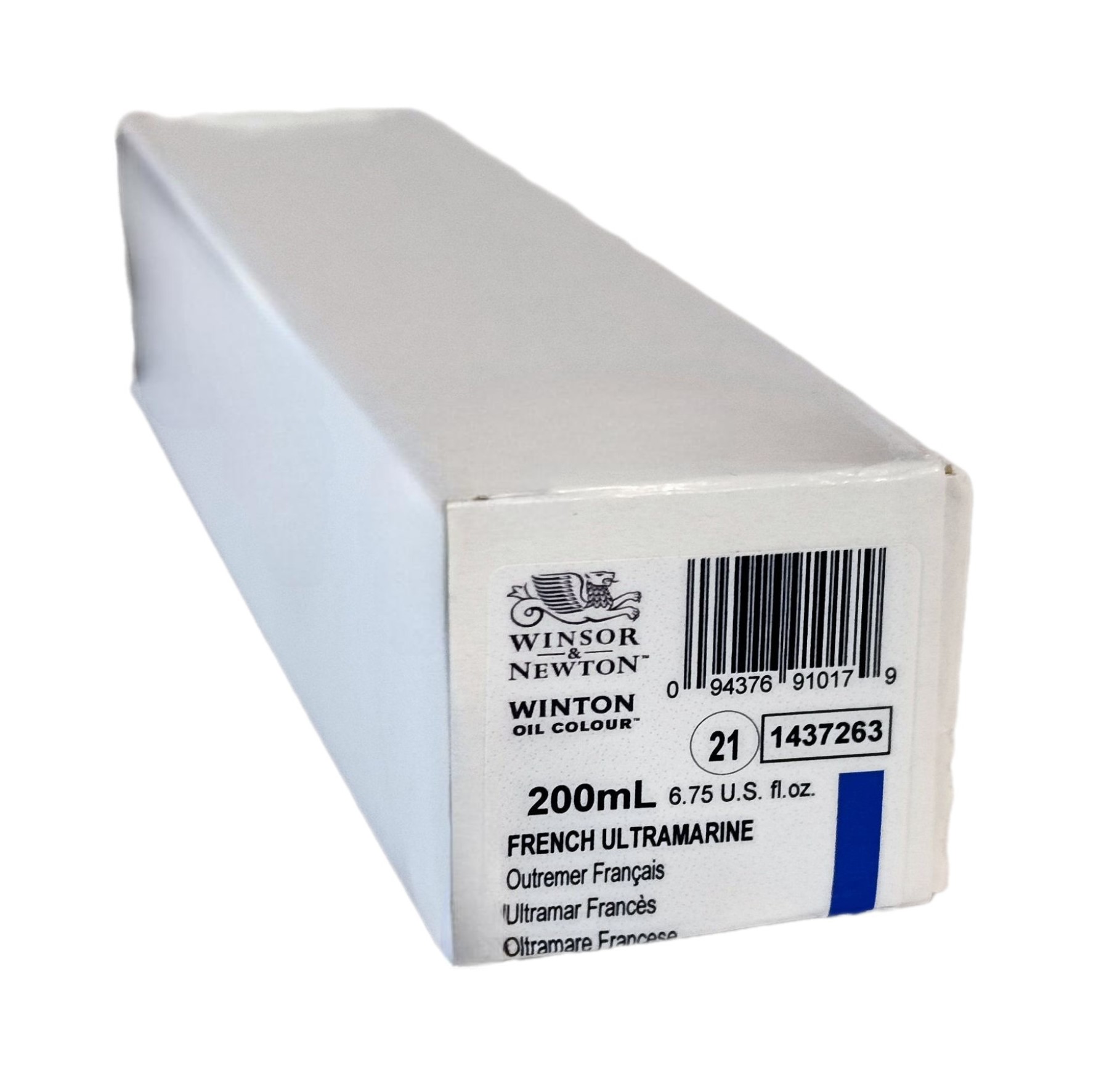 Winsor & Newton SERIE WINTON, Ultramarine Frances / Ultramarine French  No.263,  color fino al oleo en tubo de 200 ml, 1 pza