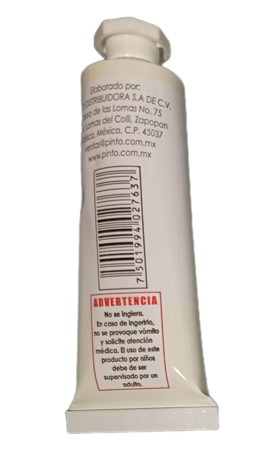 Color Blanco de Titanio 501, Tubo de oleo de 37 ml Marca Pinto, serie ACADEMIA