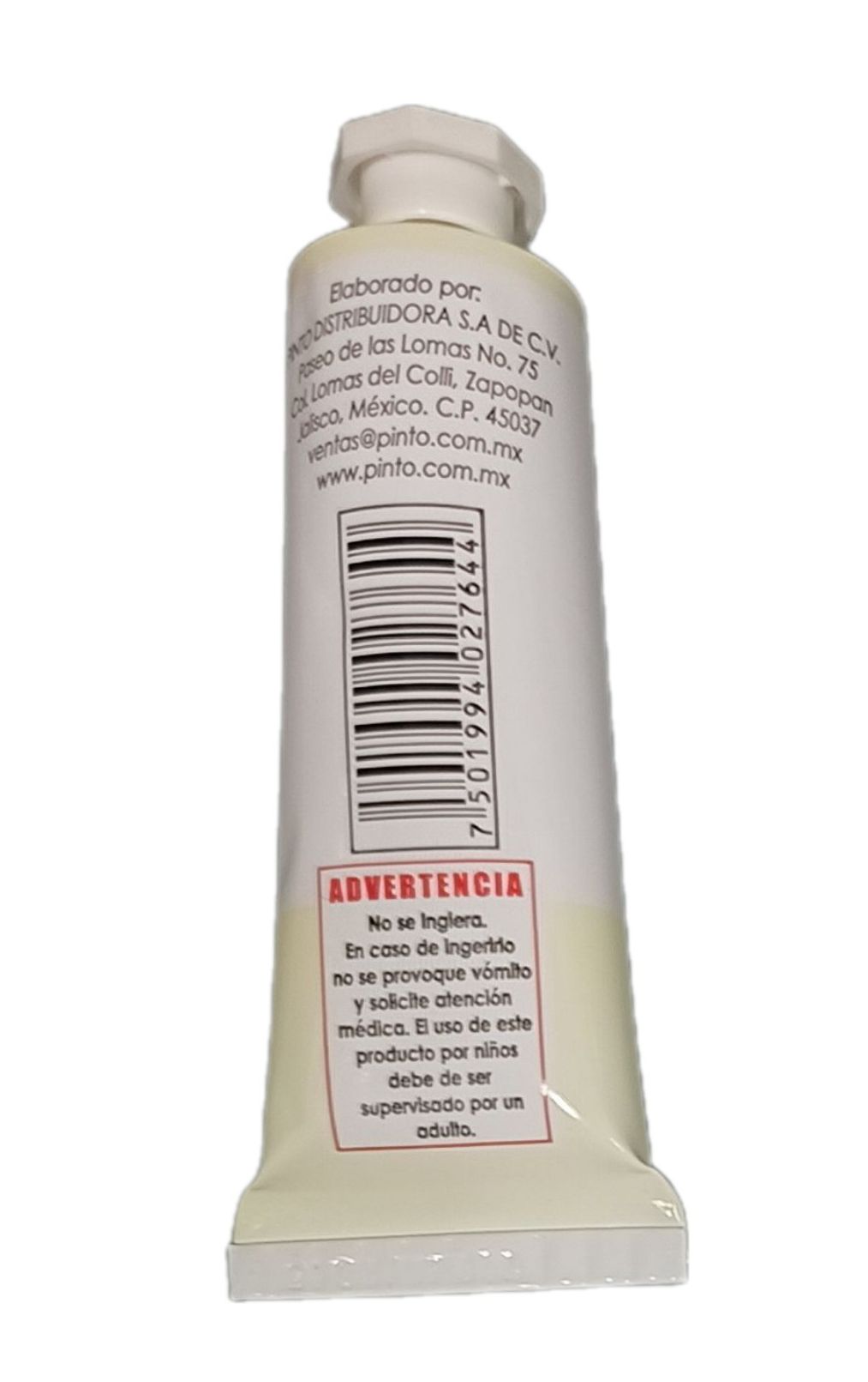 Color Blanco de Zinc 502, Tubo de oleo de 37 ml Marca Pinto, serie ACADEMIA