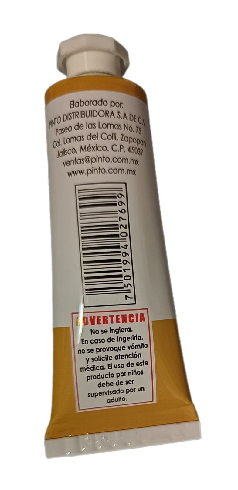 Color Amarillo Napoles 515, Tubo de oleo de 37 ml Marca Pinto, serie ACADEMIA