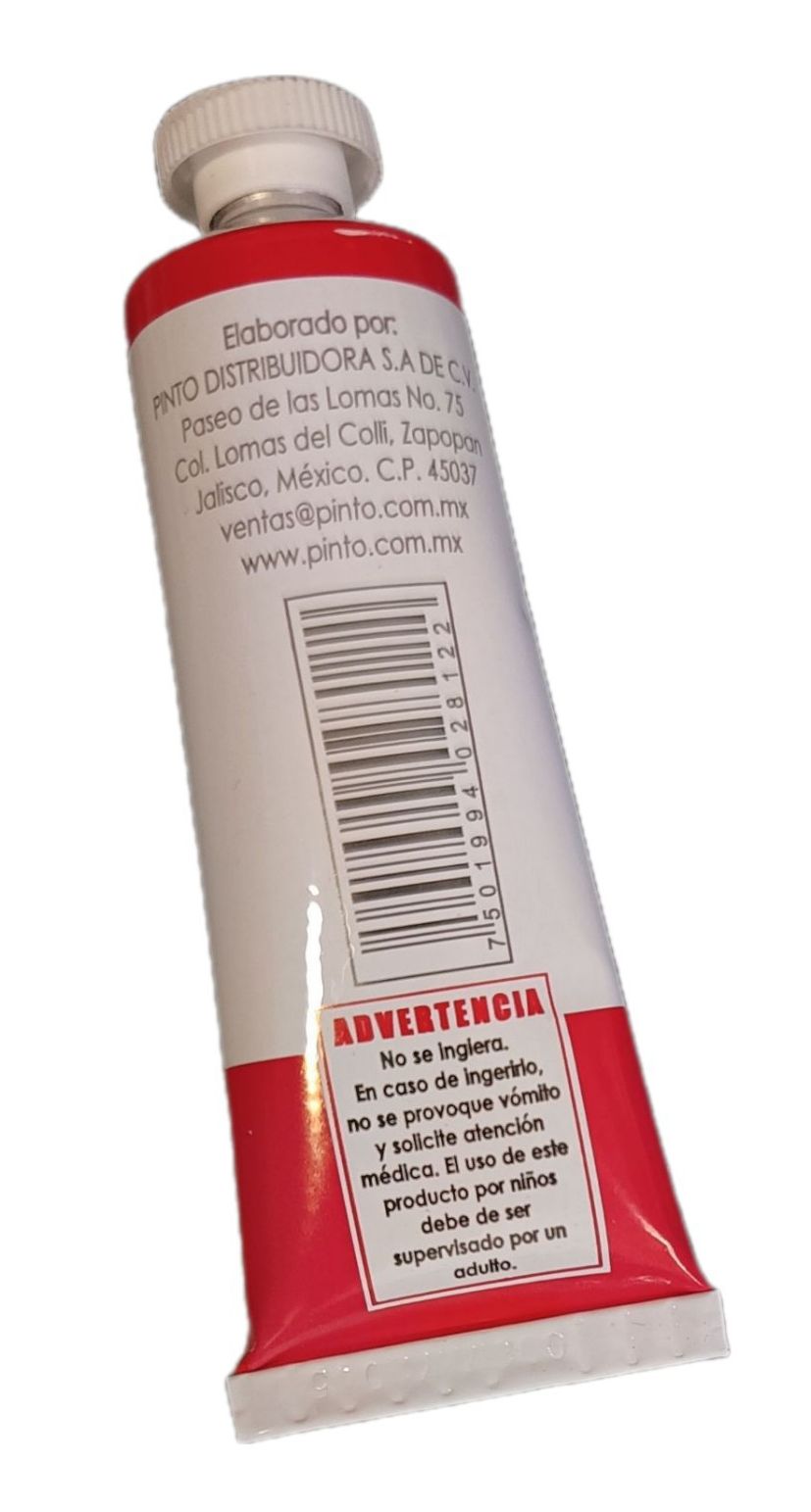 Color Rosa Mexicano 527, Tubo de oleo de 37 ml Marca Pinto, serie ACADEMIA