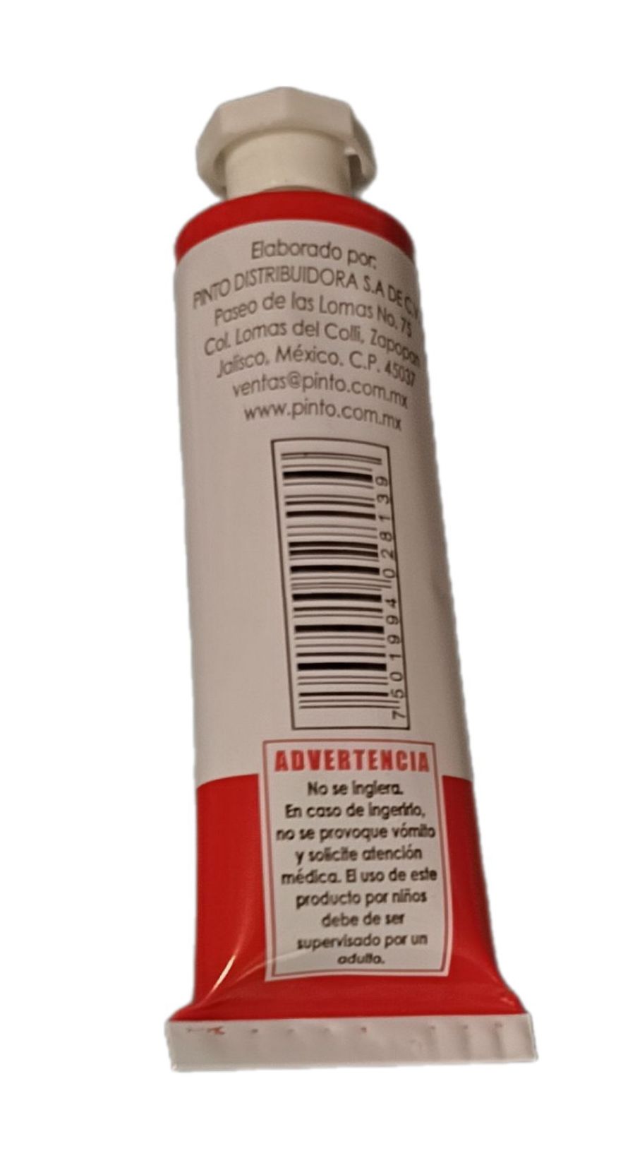 Color Rojo Brillante 528, Tubo de oleo de 37 ml Marca Pinto, serie ACADEMIA