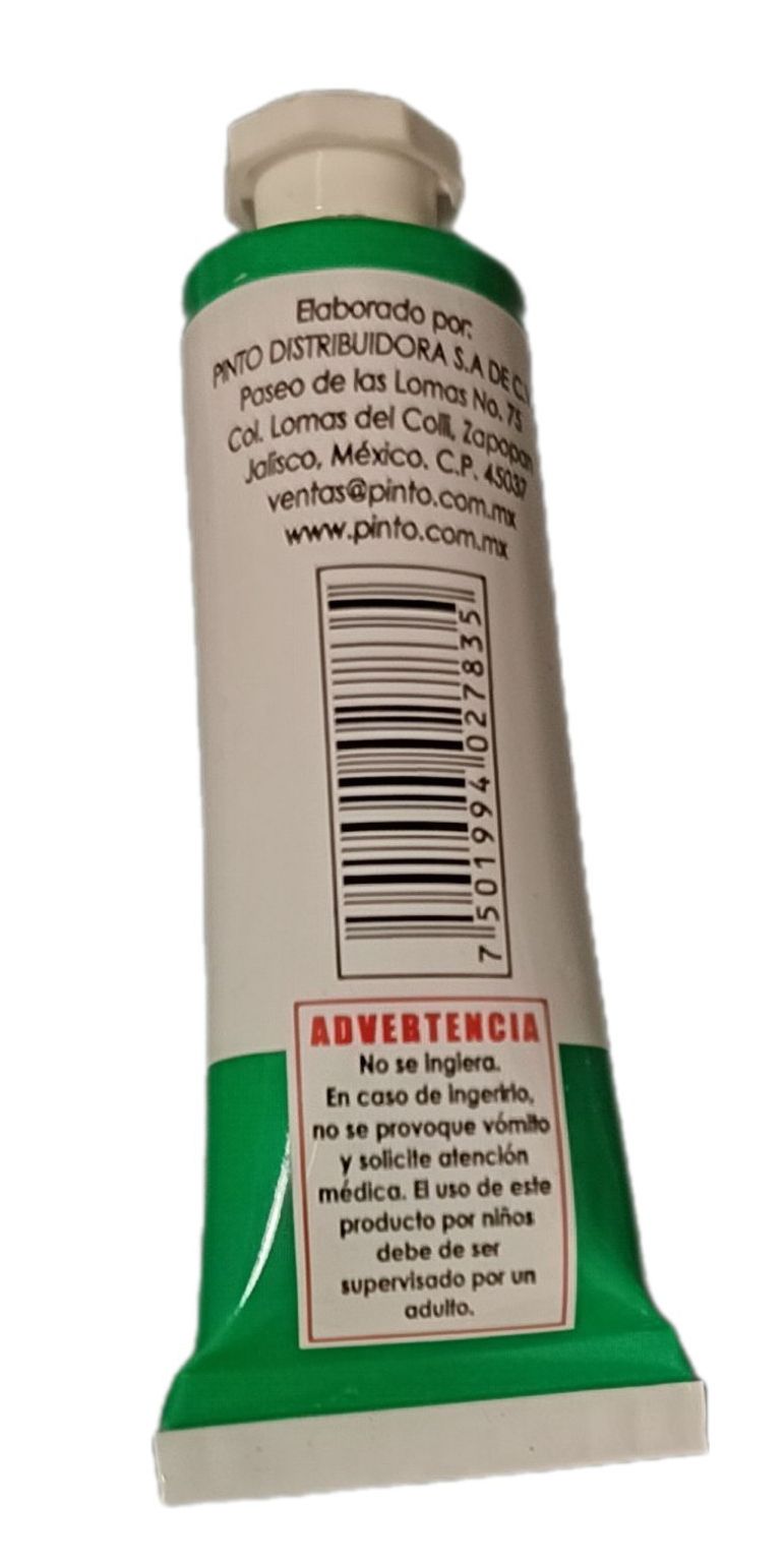 Color Verde Esmeralda 535, Tubo de oleo de 37 ml Marca Pinto, serie ACADEMIA