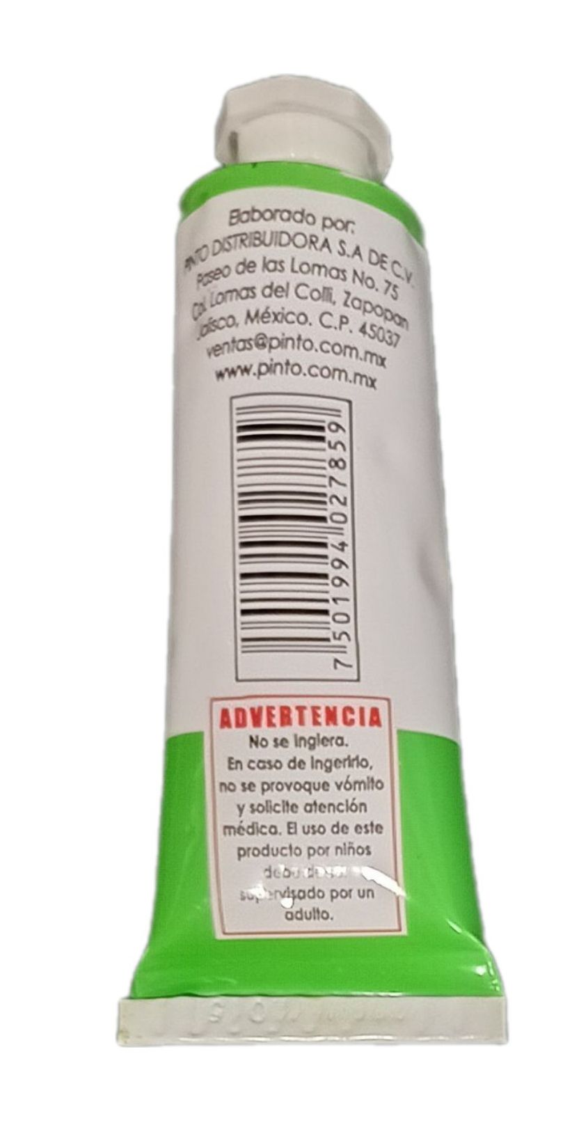 Color Verde Amarillento 537, Tubo de oleo de 37 ml Marca Pinto, serie ACADEMIA