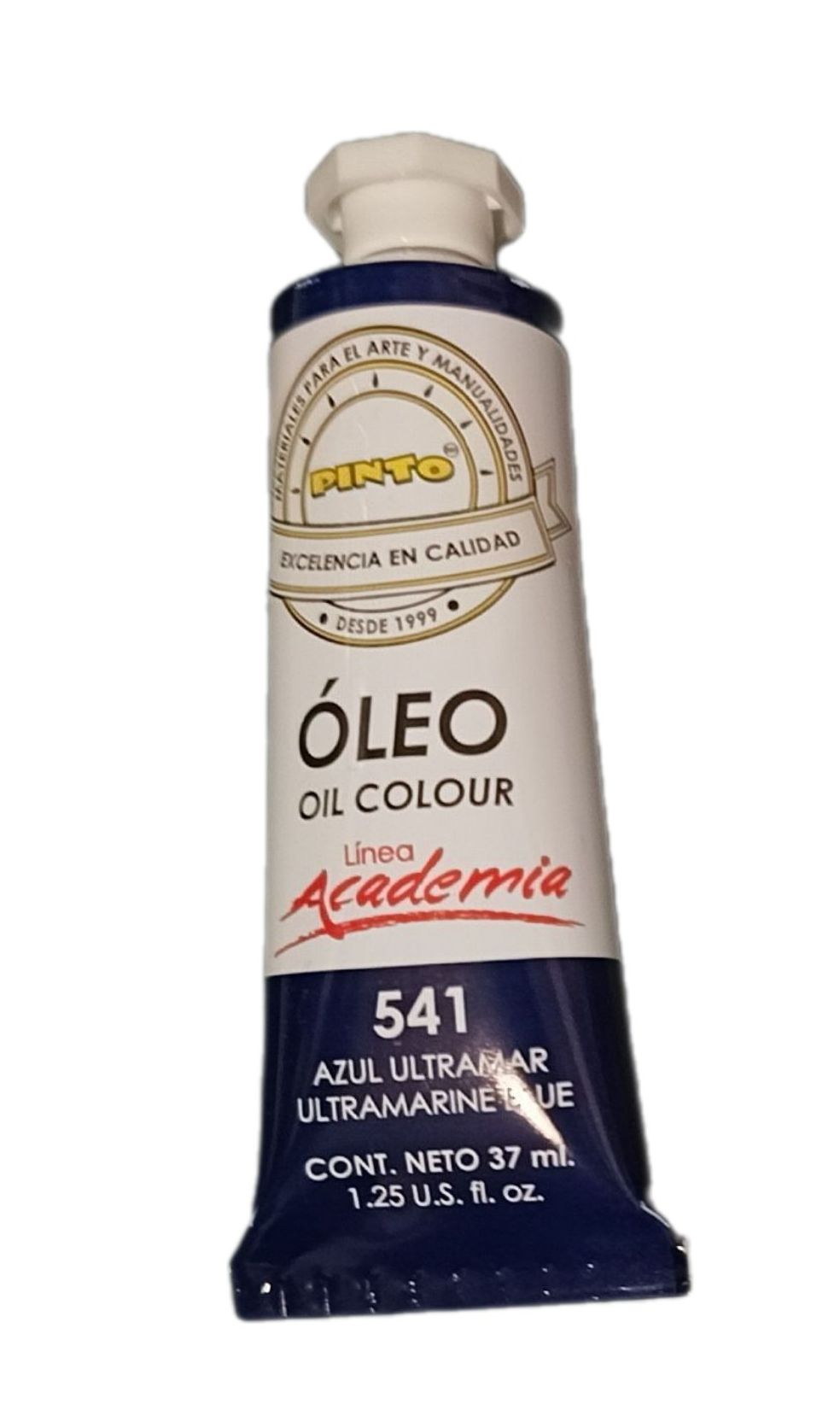 Color Azul Ultramar 541, Tubo de oleo de 37 ml Marca Pinto, serie ACADEMIA