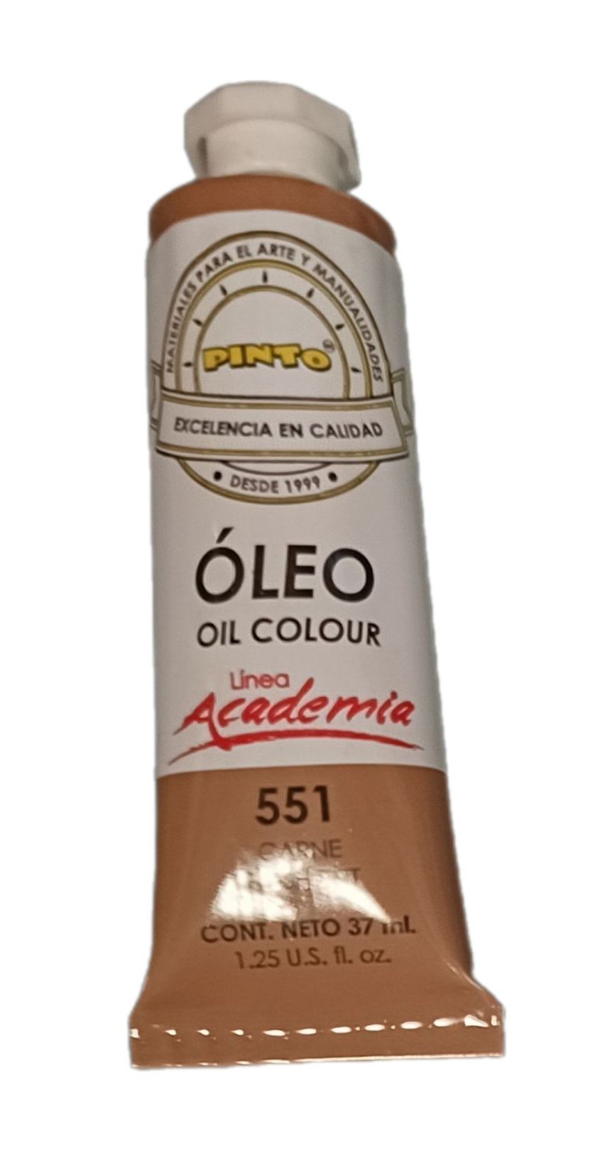 Color Carne 551, Tubo de oleo de 37 ml Marca Pinto, serie ACADEMIA