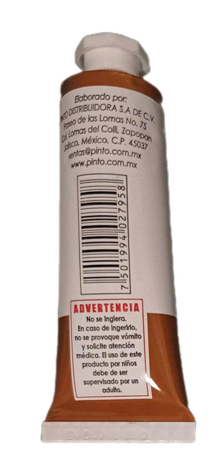 Color Siena Natural 553, Tubo de oleo de 37 ml Marca Pinto, serie ACADEMIA