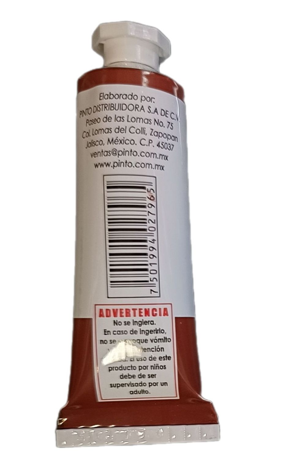 Color Siena Tostada 554, Tubo de oleo de 37 ml Marca Pinto, serie ACADEMIA