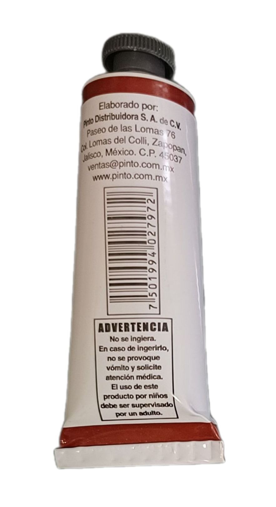Color Rojo Indio 555, Tubo de oleo de 37 ml Marca Pinto, serie ACADEMIA