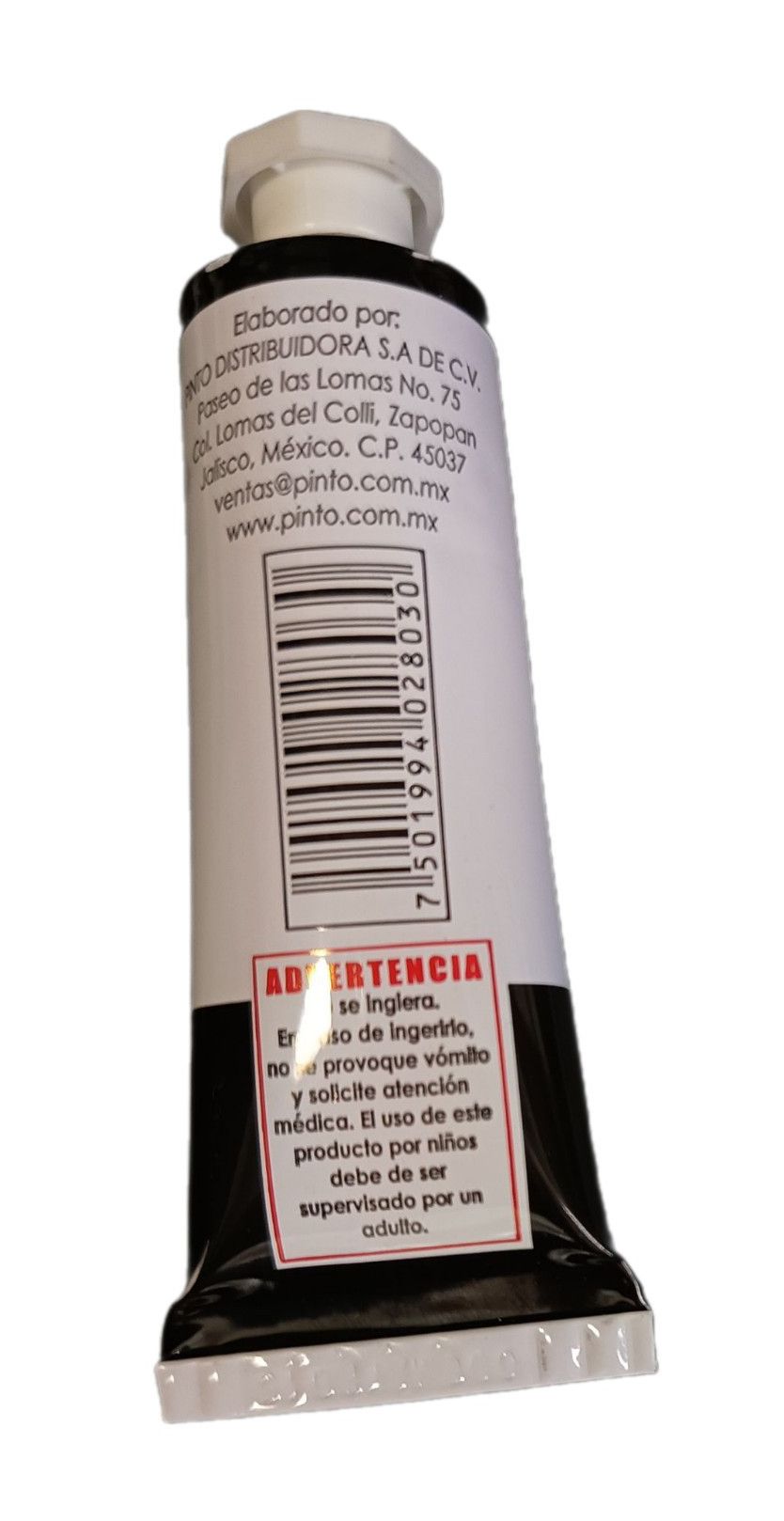 Color Negro de Humo 564, Tubo de oleo de 37 ml Marca Pinto, serie ACADEMIA