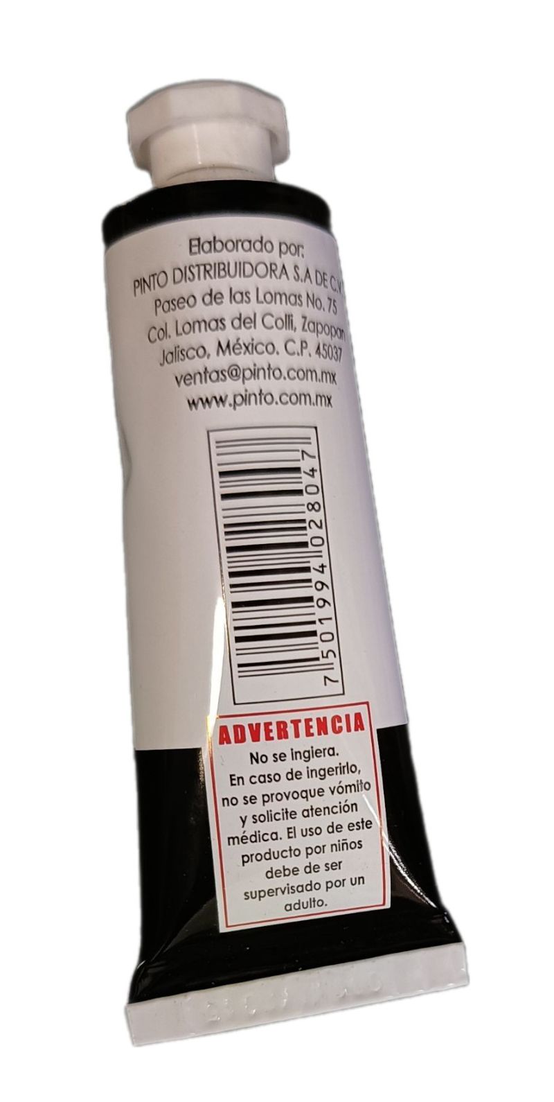 Color Negro de Marte 565, Tubo de oleo de 37 ml Marca Pinto, serie ACADEMIA