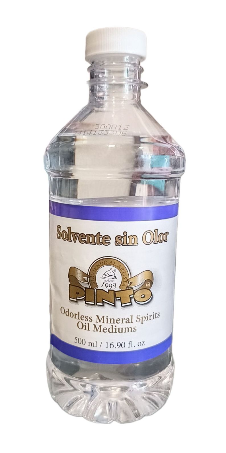 Solvente sin olor para pintura al oleo Marca Pinto, 500 ml de capacidad