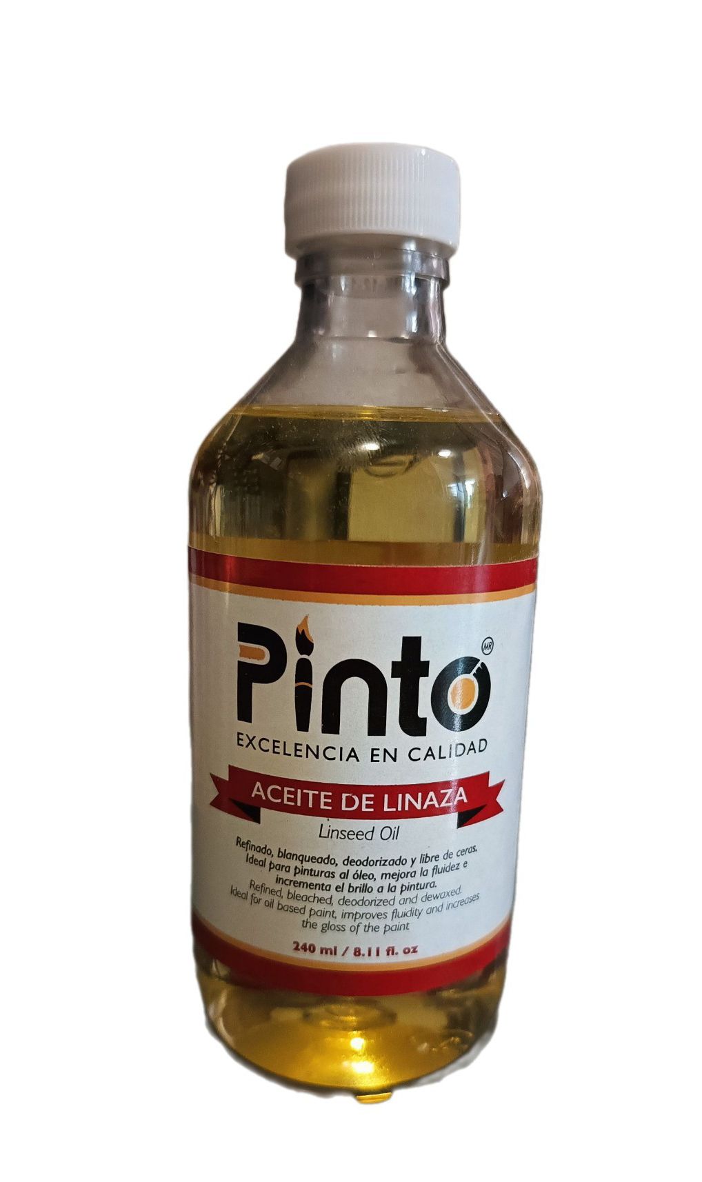 Aceite de Linaza refinado Marca Pinto, 240 ml de capacidad
