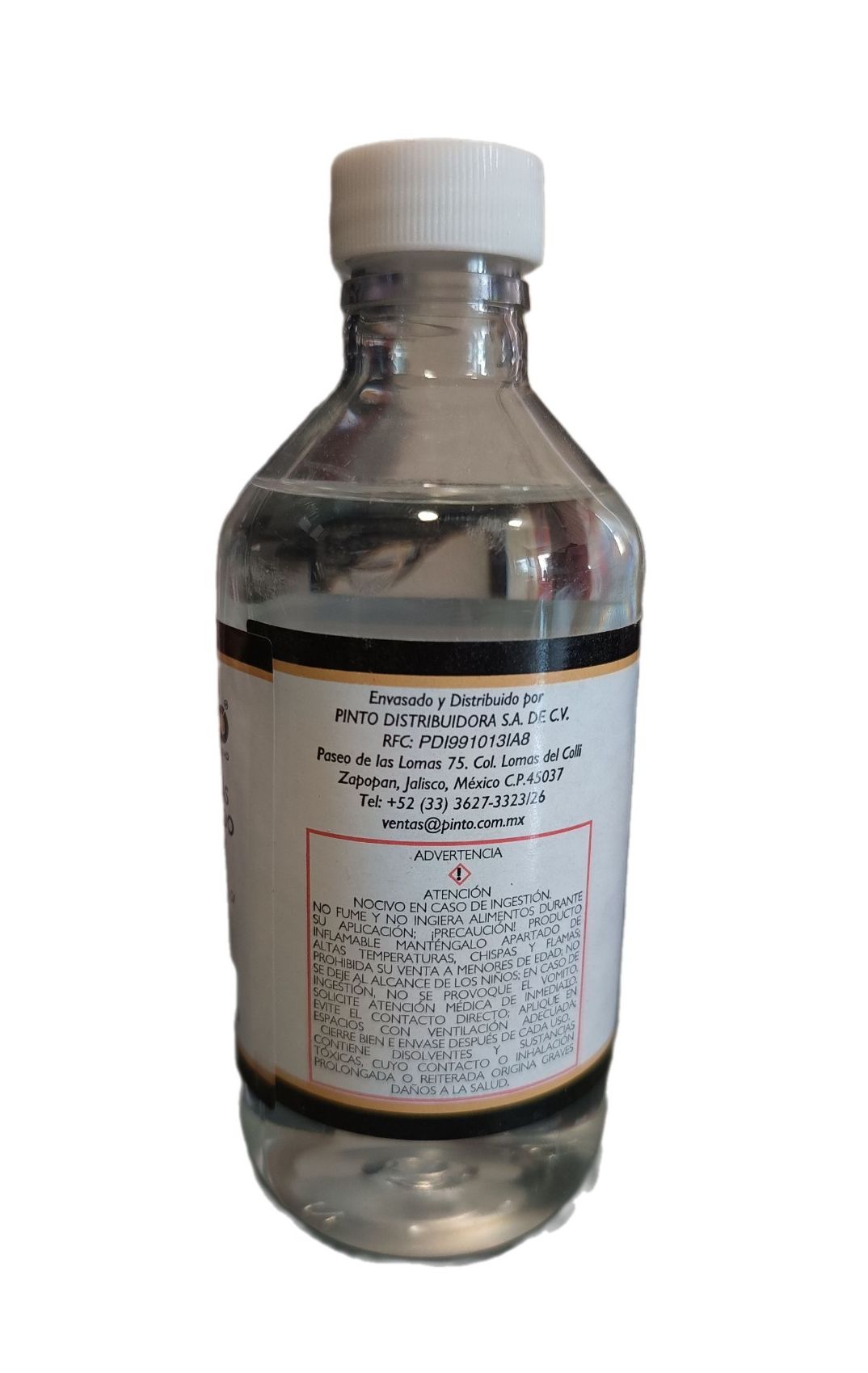 Aguarras Bidestilado (Escencia de trementina) Marca Pinto, 240 ml de capacidad