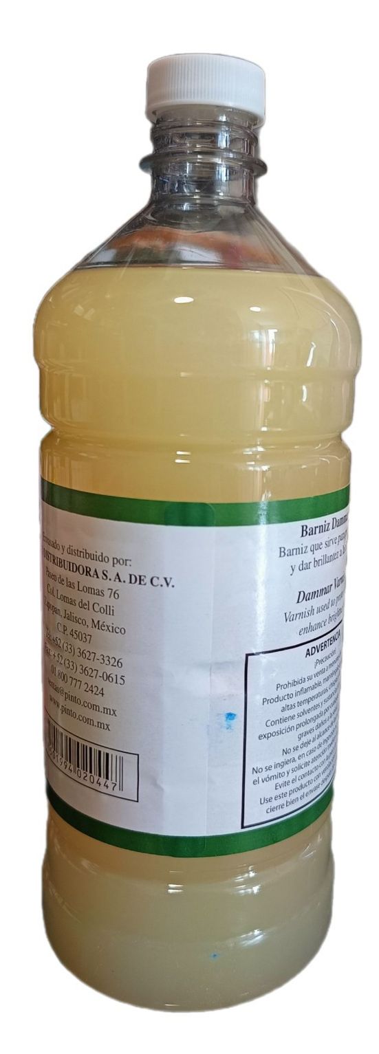 Barniz Dammar Marca Pinto, 1 litro de capacidad