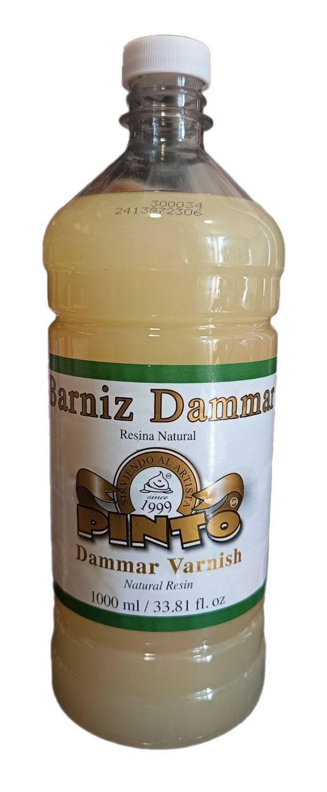Barniz Dammar Marca Pinto, 1 litro de capacidad