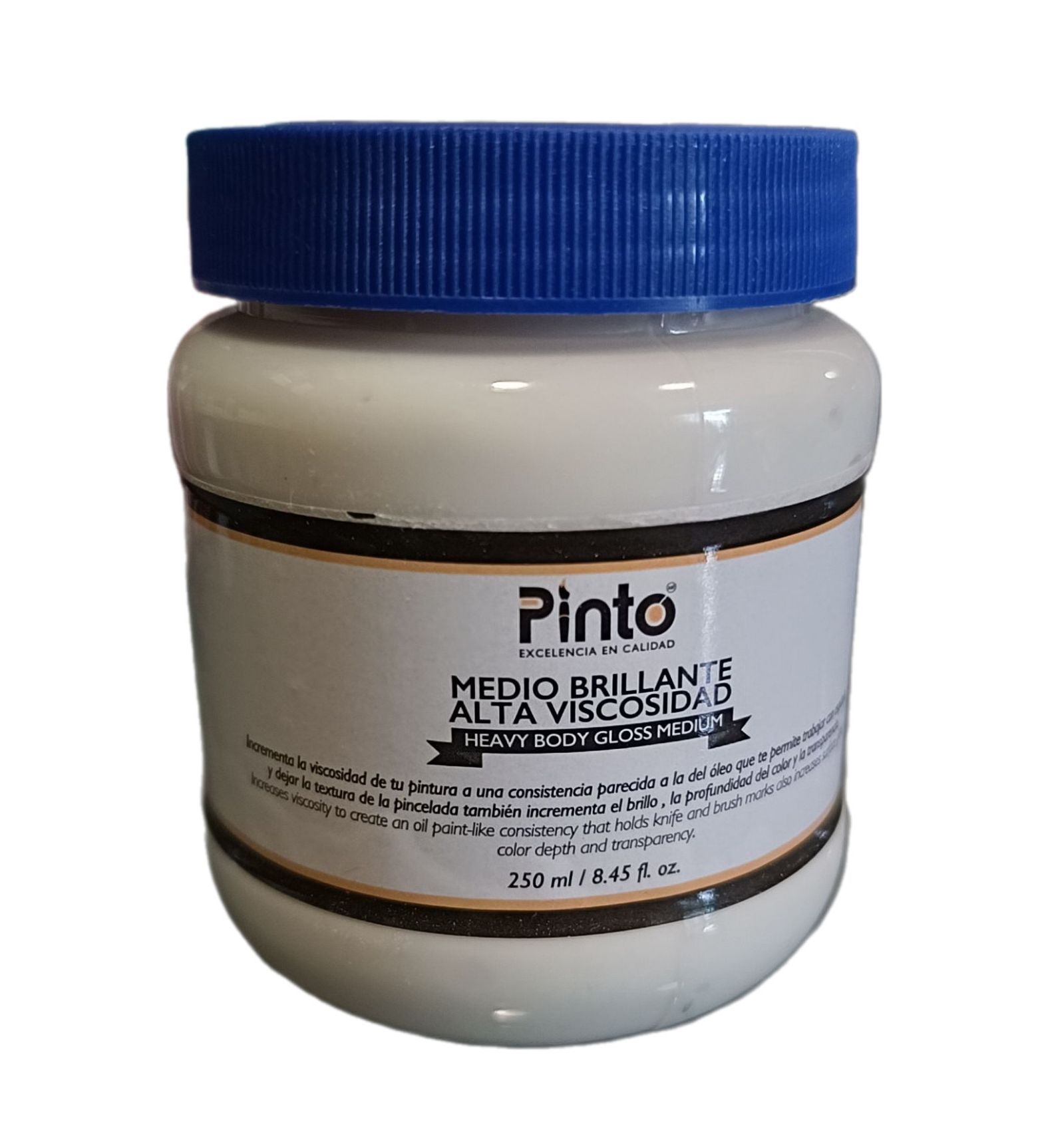 Medio Brillante Alta viscocidad para pintura acrilica Marca Pinto, 240 ml de capacidad
