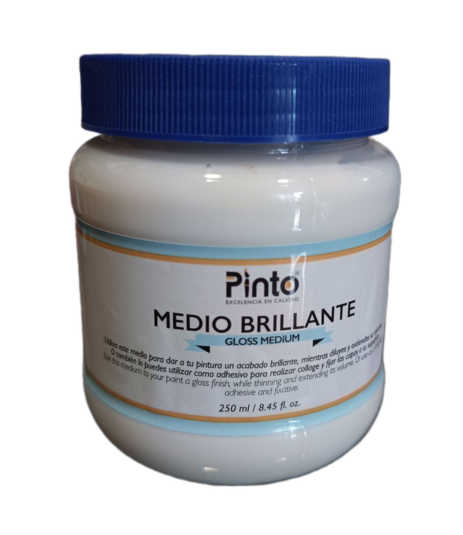 Medio brillante para pintura acrilica Marca Pinto, 240 ml de capacidad