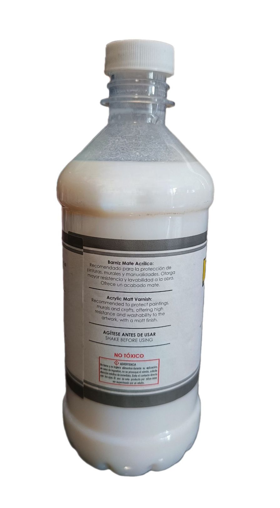 Barniz Mate para pintura acrilica Marca Pinto, 500 ml de capacidad