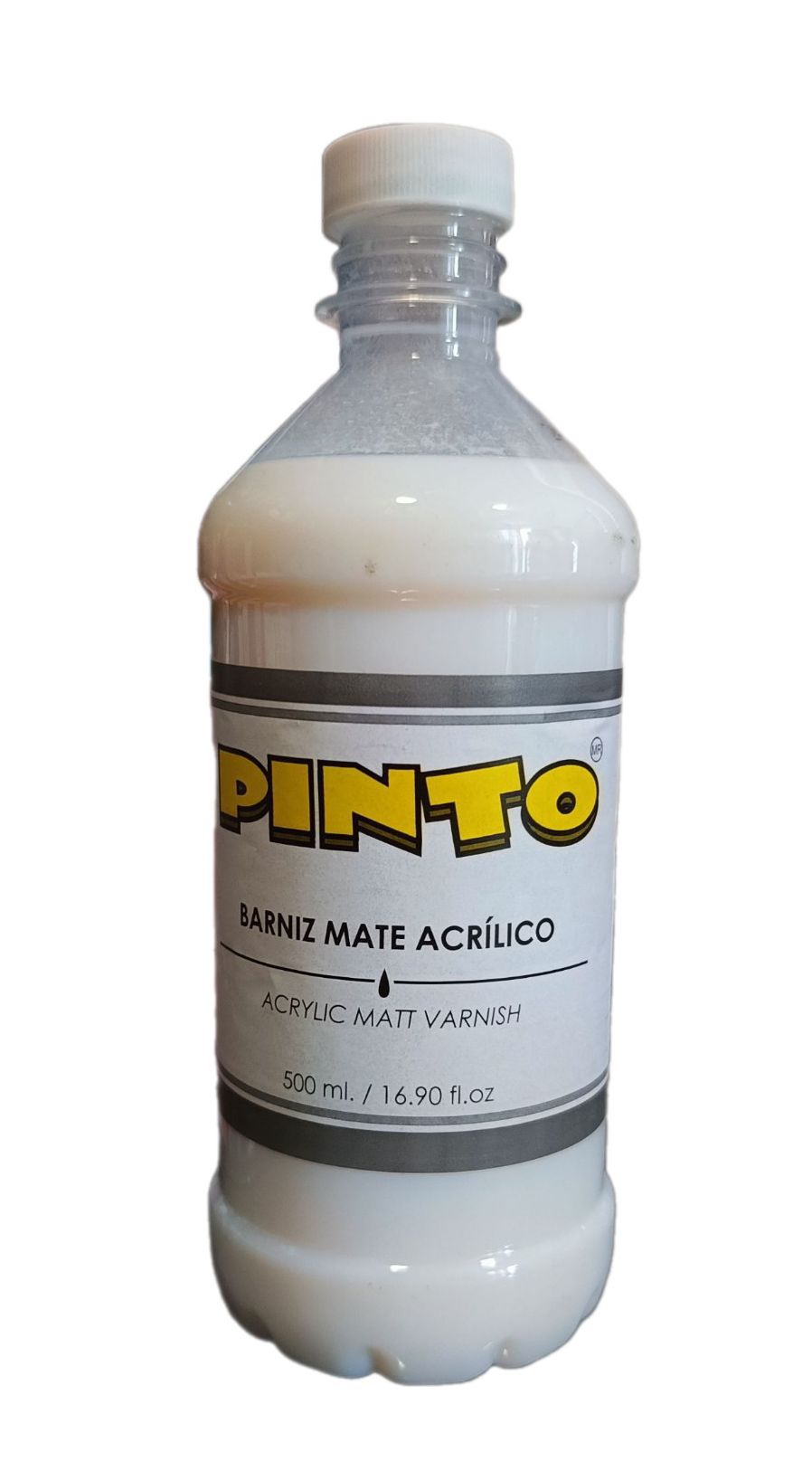 Barniz Mate para pintura acrilica Marca Pinto, 500 ml de capacidad