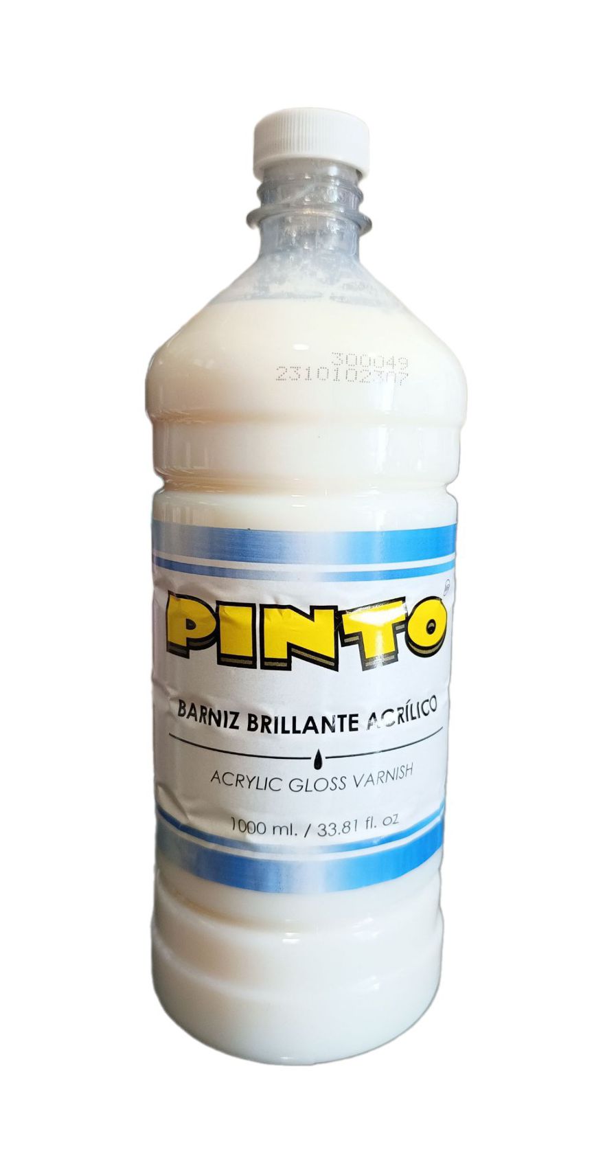 Barniz Brillante para pintura acrilica Marca Pinto, 1 litro de capacidad