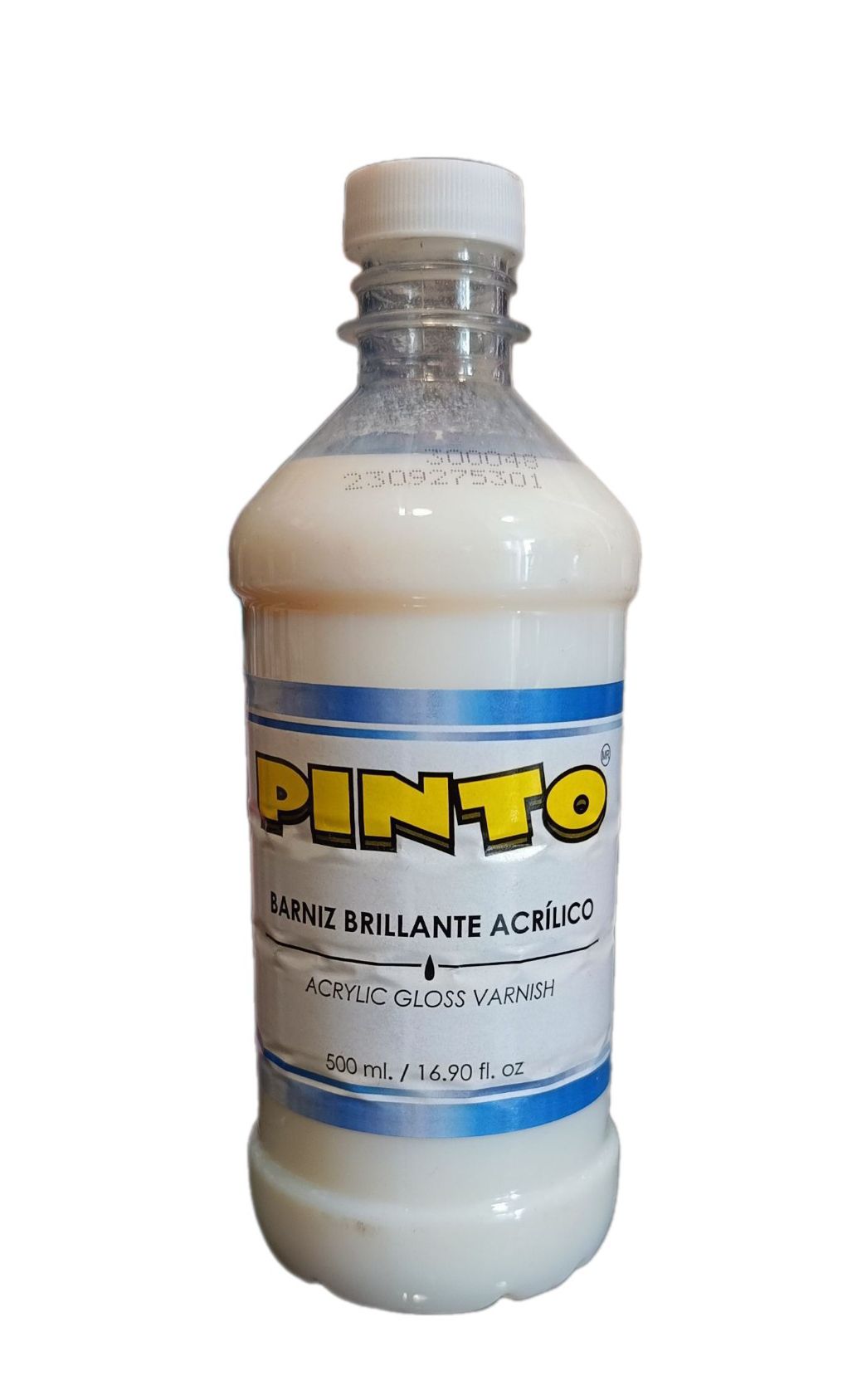 Barniz Brillante para pintura acrilica Marca Pinto, 500 ml de capacidad