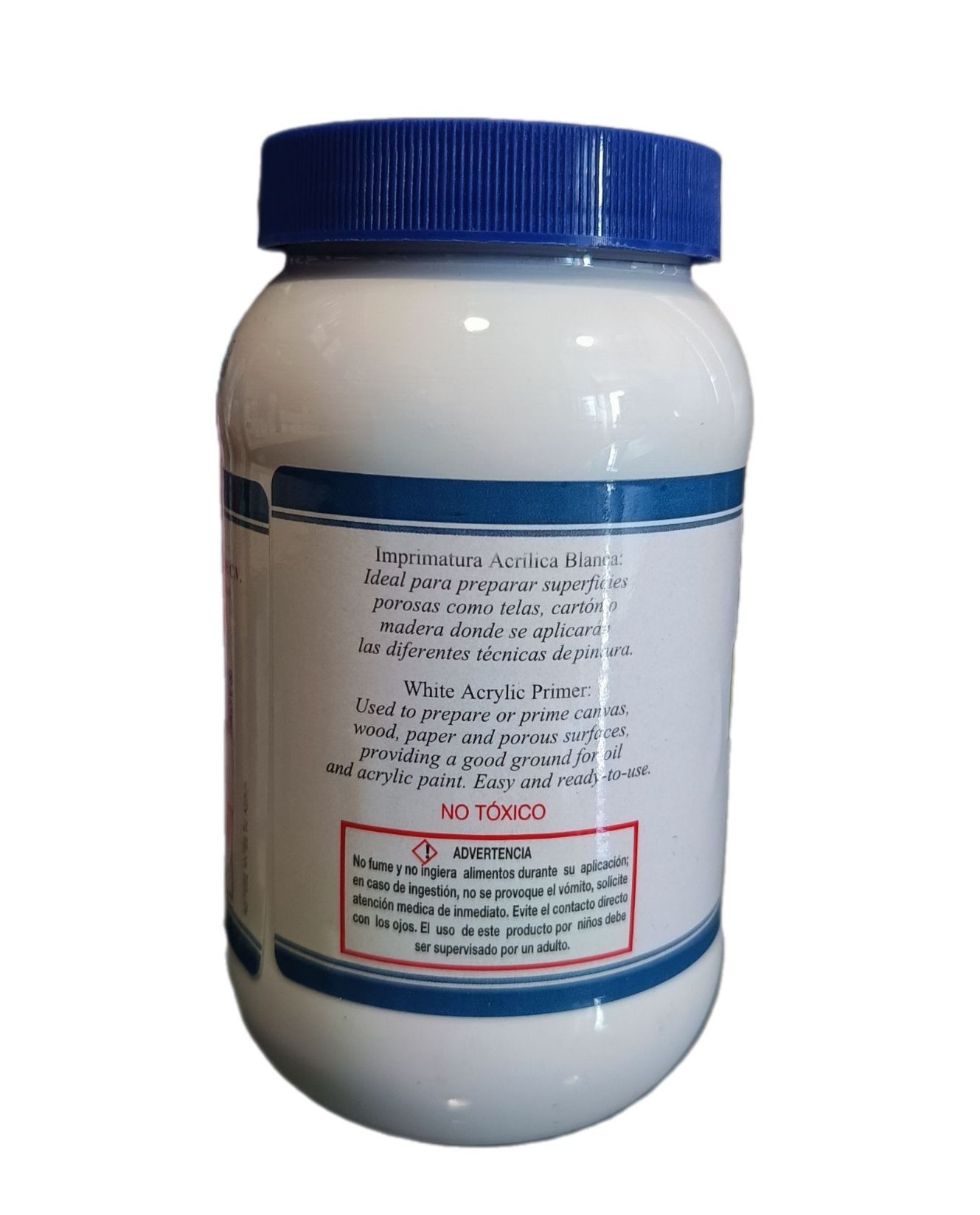 Gesso Blanco para imprimar lienzos Marca Pinto, 500 ml de capacidad