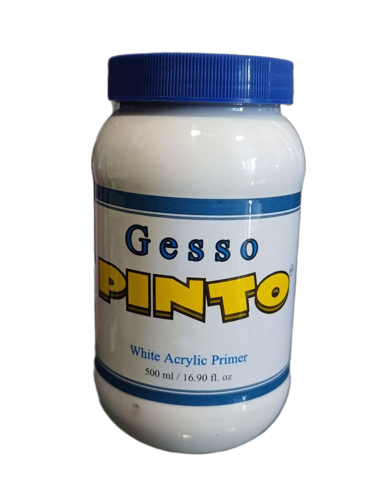 Gesso Blanco para imprimar lienzos Marca Pinto, 500 ml de capacidad
