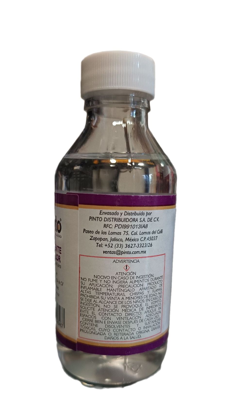 Solvente sin olor para pintura al oleo Marca Pinto, 120 ml de capacidad