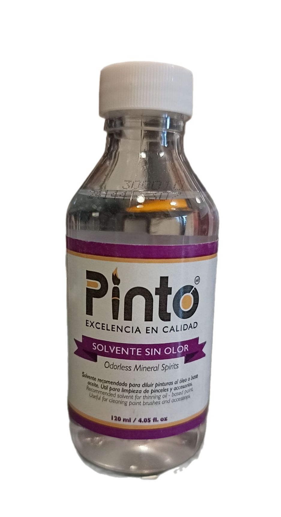 Solvente sin olor para pintura al oleo Marca Pinto, 120 ml de capacidad