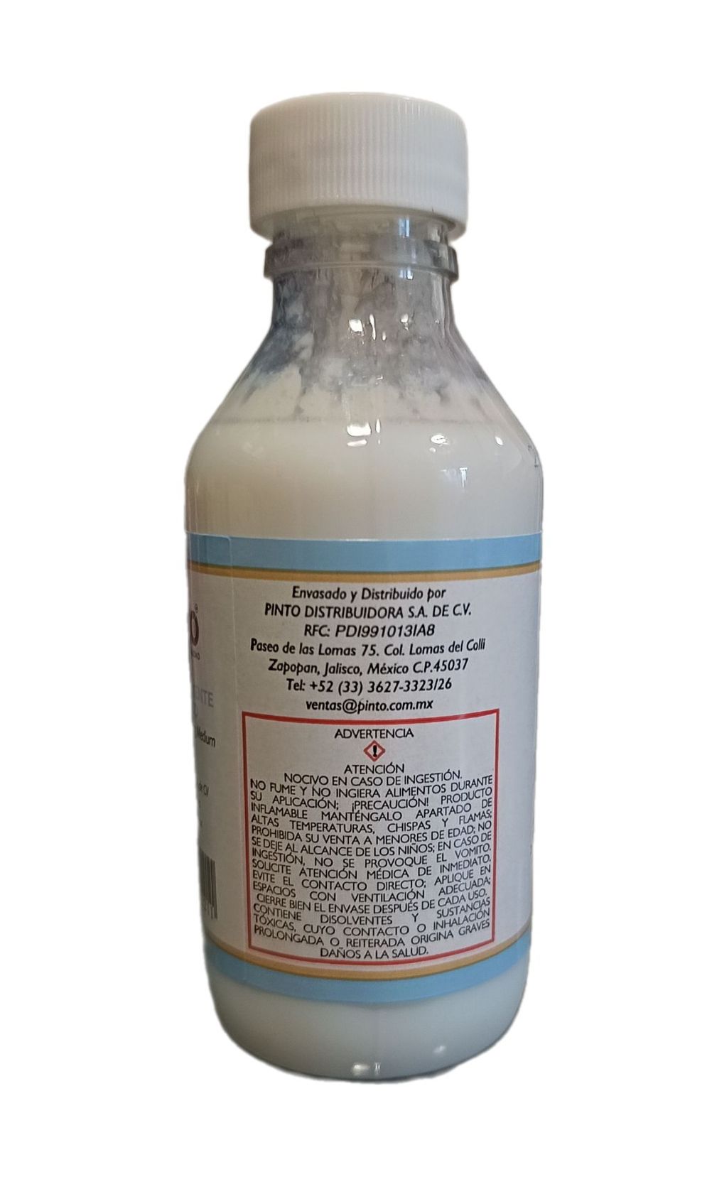 Medio diluyente para pintura acrilica Marca Pinto, 120 ml de capacidad