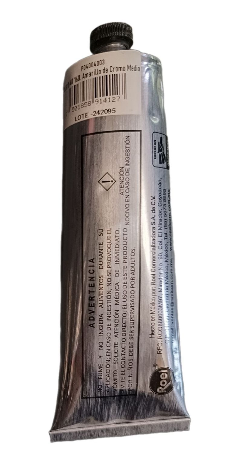 Velazquez, Oleos profesionales, alta calidad, No.3 Amarillo de cromo medio, tubo de 160 ml, 58 opciones de color