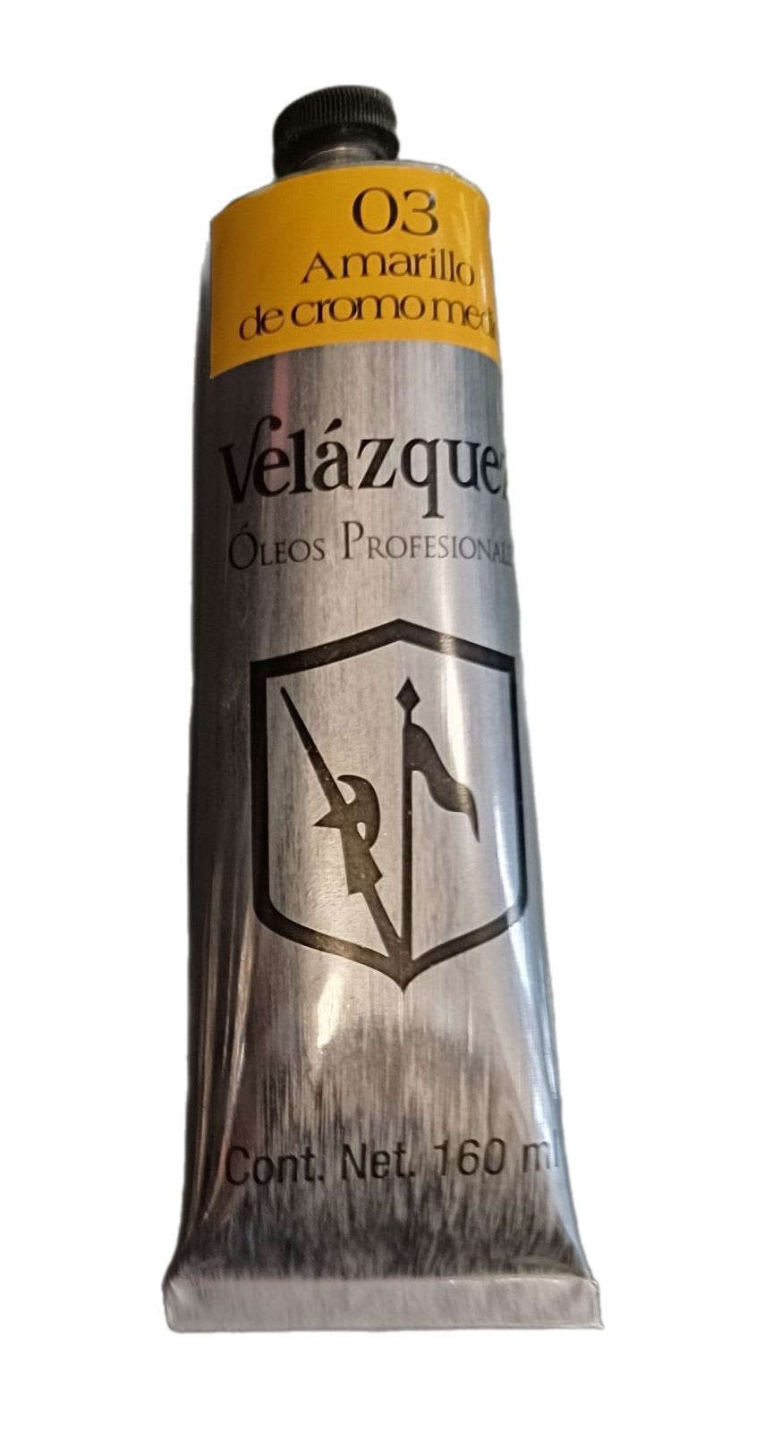 Velazquez, Oleos profesionales, alta calidad, No.3 Amarillo de cromo medio, tubo de 160 ml, 58 opciones de color