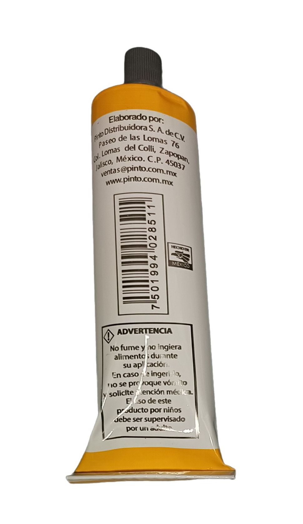 Color Amarillo Medio no. 513, Tubo de oleo de 150 ml Marca Pinto, serie ACADEMIA