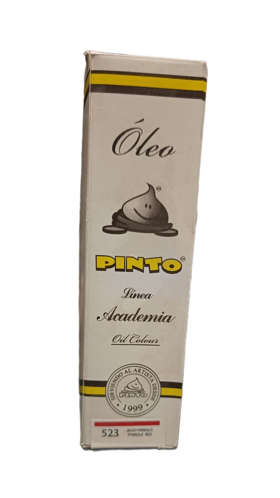 Color Rojo Pirrolo no. 523, Tubo de oleo de 150 ml Marca Pinto, serie ACADEMIA