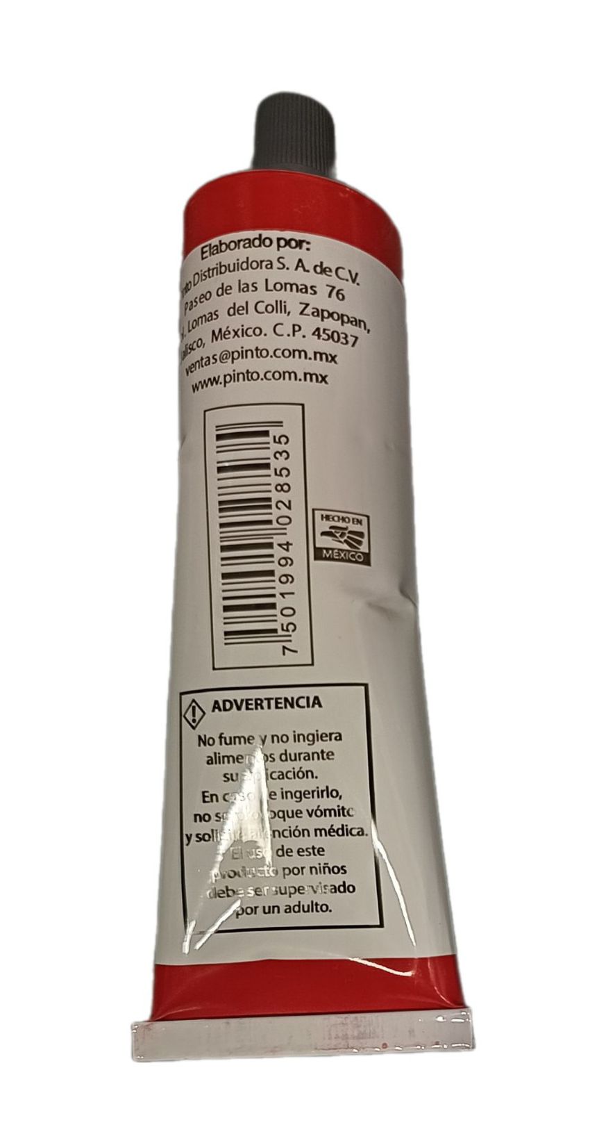 Color Rojo Pirrolo no. 523, Tubo de oleo de 150 ml Marca Pinto, serie ACADEMIA