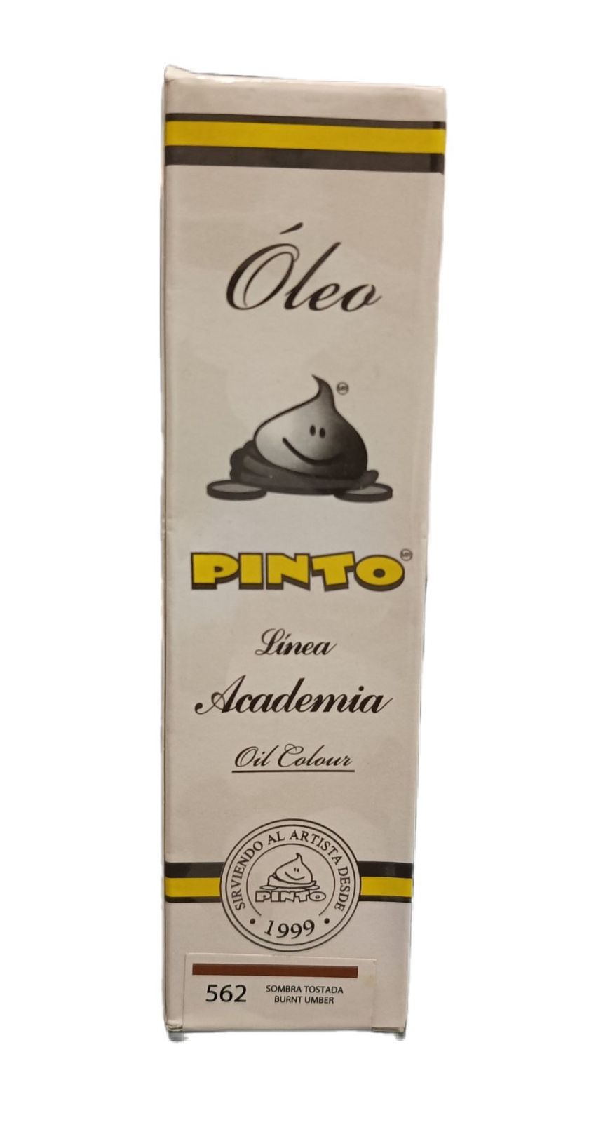 Color Sombra Tostada no. 562, Tubo de oleo de 150 ml Marca Pinto, serie ACADEMIA