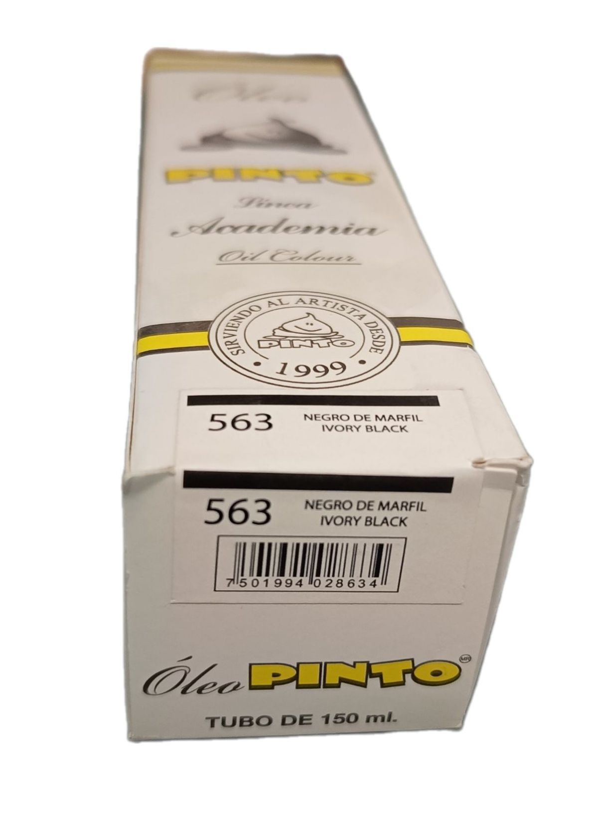 Color Negro Marfil no. 563, Tubo de oleo de 150 ml Marca Pinto, serie ACADEMIA