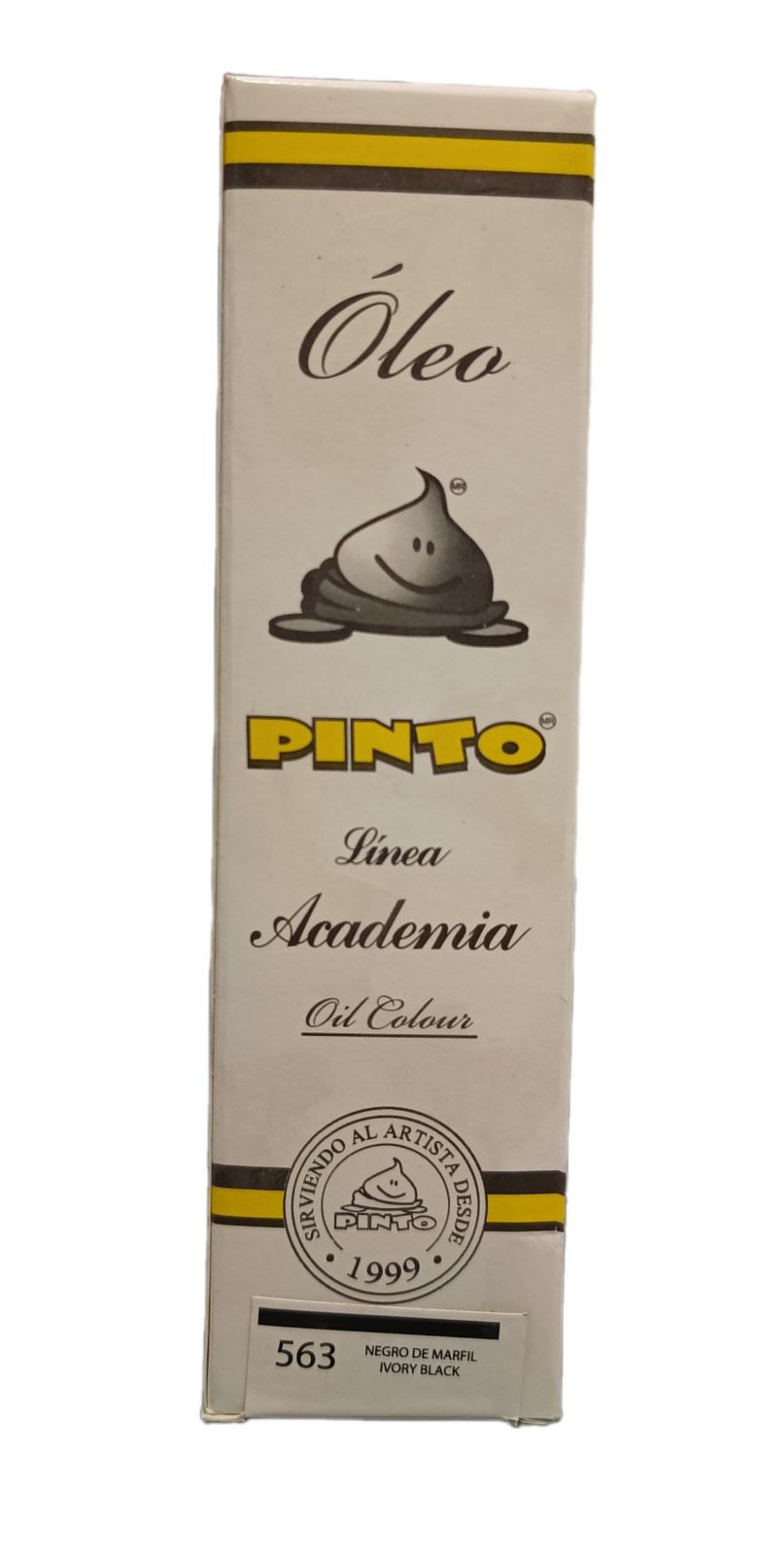 Color Negro Marfil no. 563, Tubo de oleo de 150 ml Marca Pinto, serie ACADEMIA