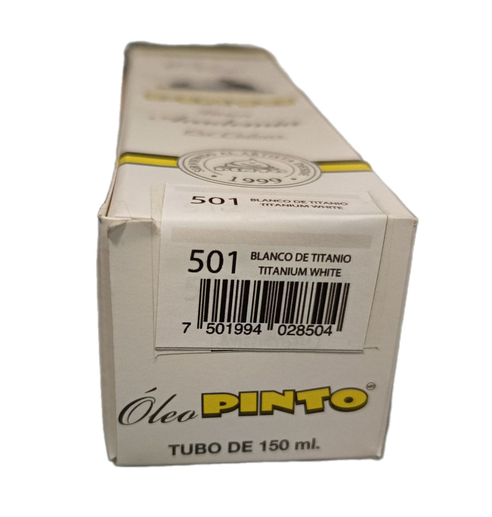 SET COLORES PRIMARIOS, 6 Tubos de oleo de 150 ml Marca Pinto, serie ACADEMIA incluye: 1 Blanco de titanio, 1 amarillo medio, 1 rojo pirrolo, 1 azul ultramar, 1 sombra tostada y 1 negro marfil