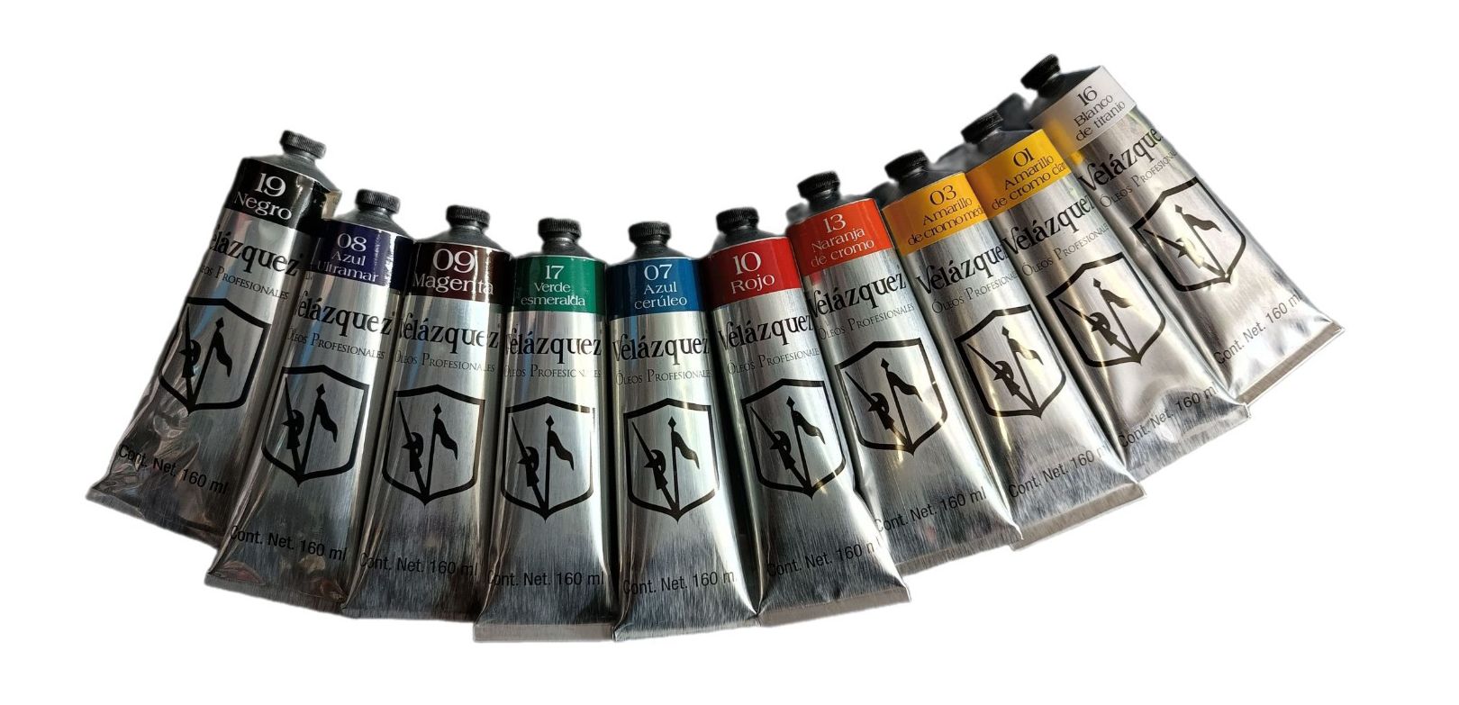10 Oleos Velazquez, Oleos profesionales, alta calidad, tubos de 160 ml, colores varios
