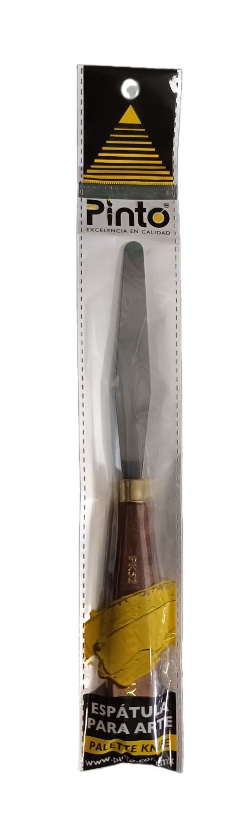 Espátula grande de pintura marca PINTO ITALY con mango de madera, herramienta de mezcla de colores, modelo PK52