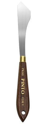 Espátula grande de pintura marca PINTO ITALY con mango de madera, herramienta de mezcla de colores, modelo PK60