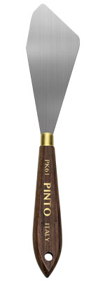 Espátula grande de pintura marca PINTO ITALY con mango de madera, herramienta de mezcla de colores, modelo PK61