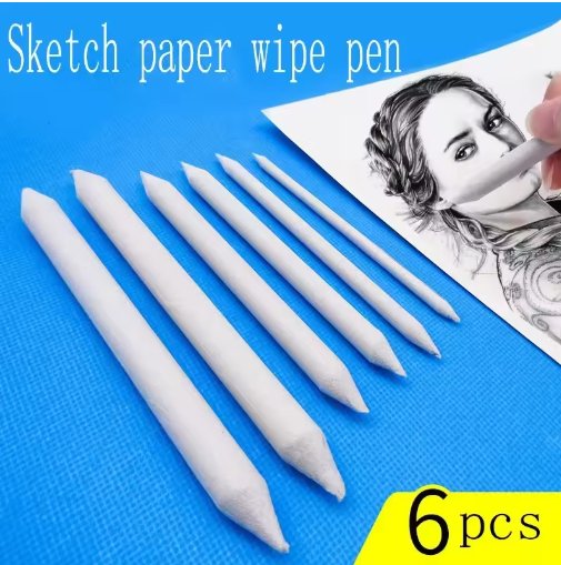 Paquete de esfuminos 6 piezas para dibujo artistico, util para difuminar en los dibujos