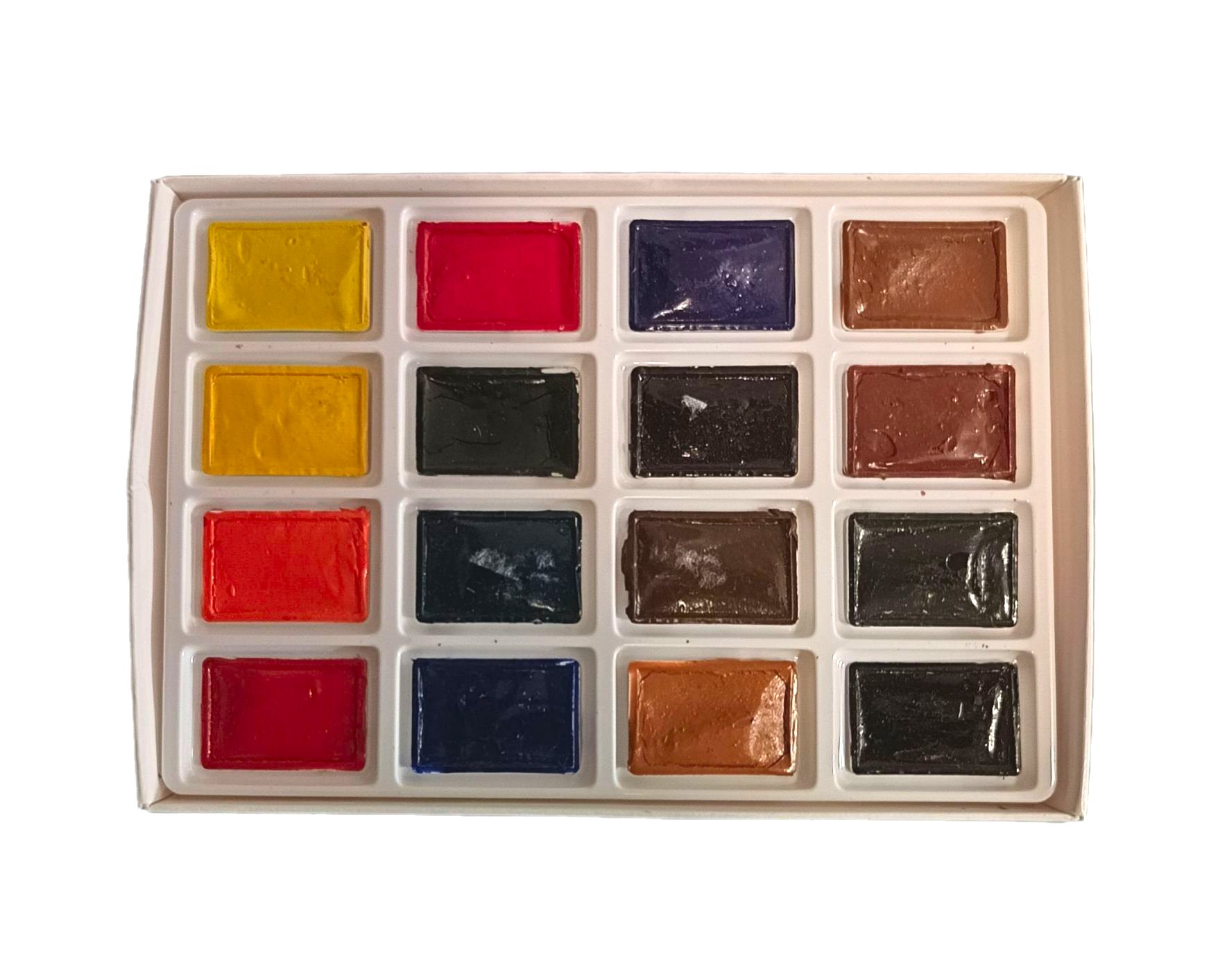 Sonnet-Set de acuarelas para artistas, juego de pintura de 16 colores brillantes y vívidos, sartenes completos de 2,5 ml en caja de cartón, calidad internacional