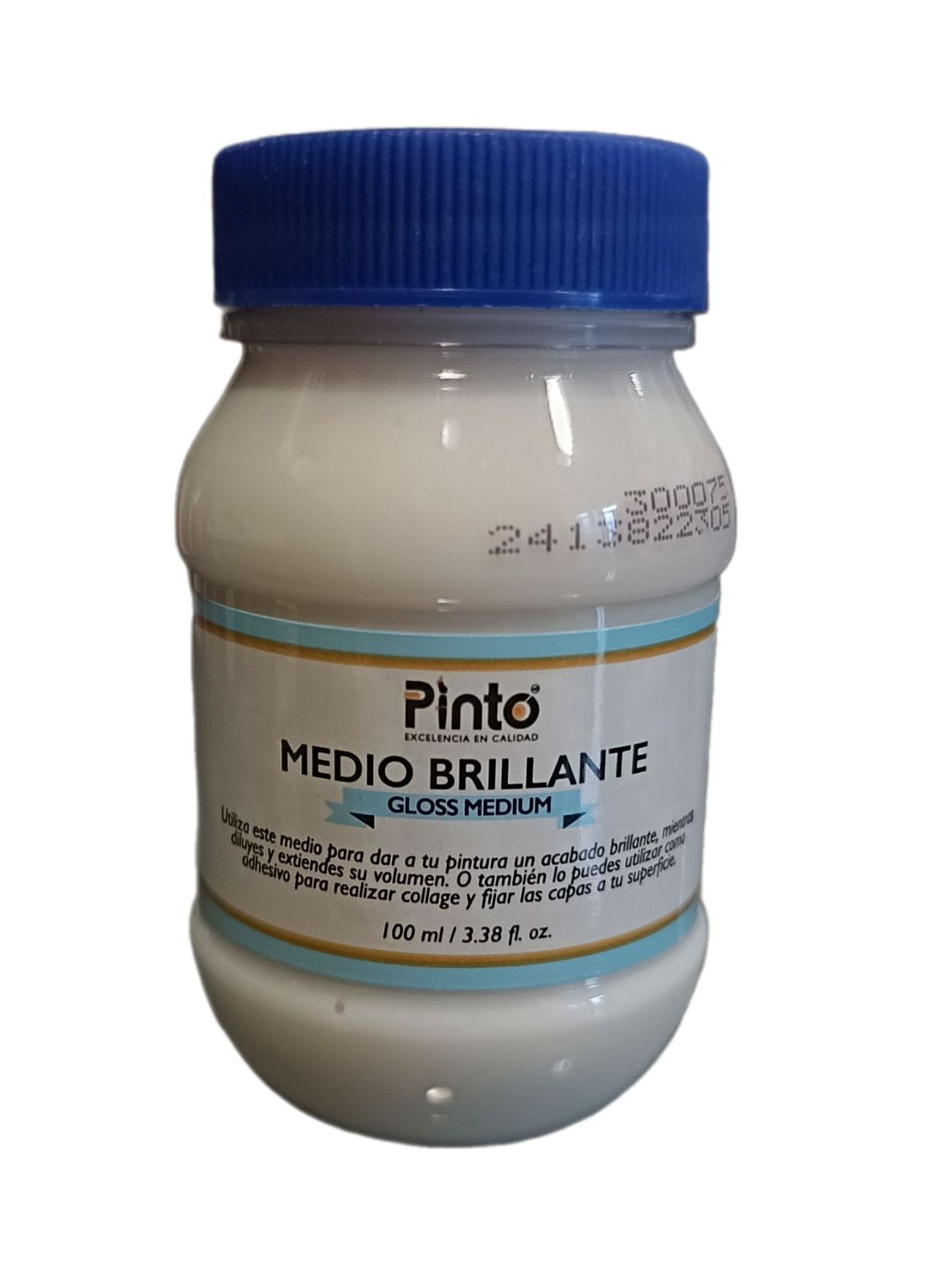 Medio brillante para pintura acrilica Marca Pinto, 120 ml de capacidad