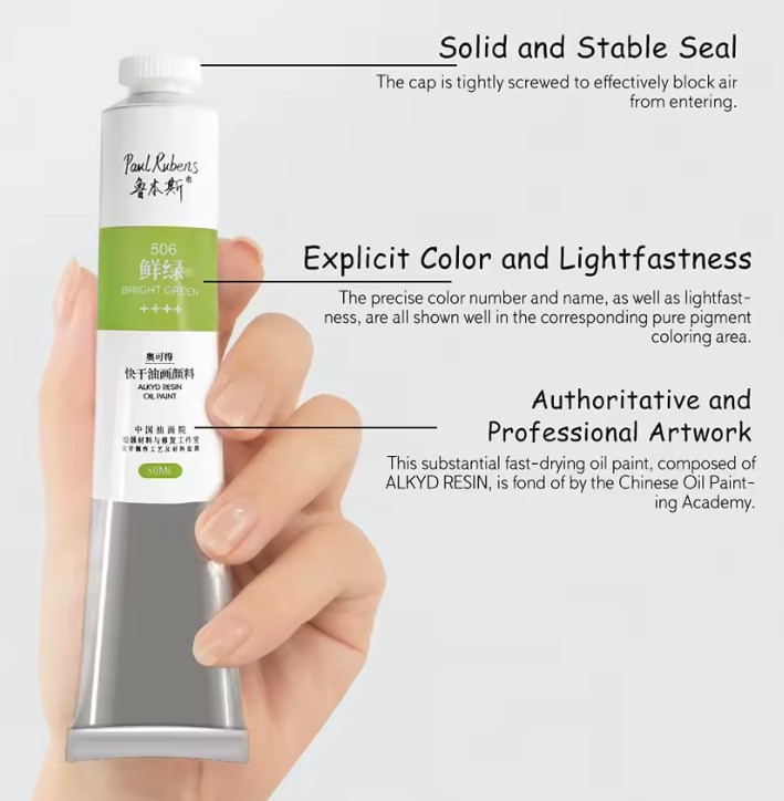 Paquete de 20 oleos alquídicos marca Paul Rubens